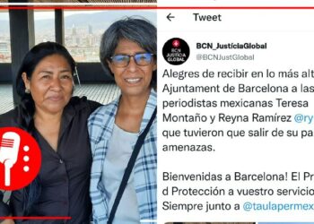 Reyna Haydee, quien fue becada por varias ONG anti AMLO y el ayuntamiento Catalán, ya se encuentra en España; asegura que salió del país tras ser “amenazada”