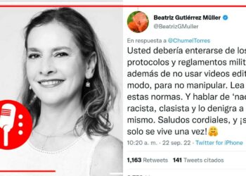 Hablar de “nacos” es racista, clasista y lo denigra a usted mismo: Beatríz Gutiérrez Müller alecciona a Chumel Torres