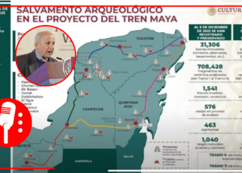 Diego Prieto, titular del INAH, presentó avances sobre el salvamento arqueológico en el proyecto del Tren Maya