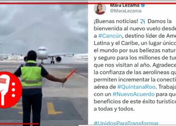 Aeropuerto Internacional de Cancún recibe primer vuelo procedente de Quito, Ecuador. (VIDEO)