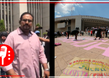 Denuncian que policías de la Cuauhtémoc intentaron detener manifestación en contra de Sandra Cuevas (VIDEO)