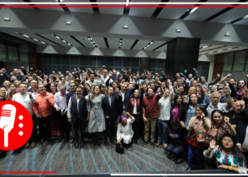 Claudia Sheinbaum se reúne con Mario Delgado, Citlalli Hernández y Alejandro Peña para ultimar detalles del Consejo Nacional de Morena