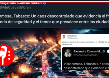 Expresidiaria comparte imagen generada con IA que supuestamente representa la violencia en Tabasco; la desmienten en redes