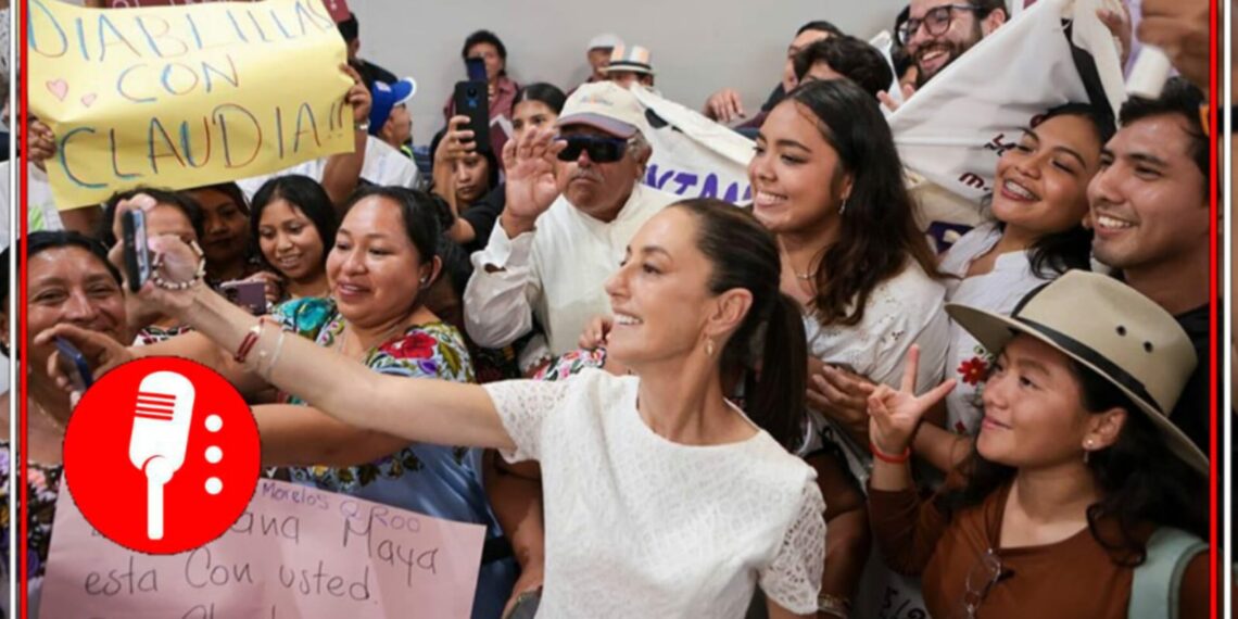 La doctora Claudia Sheinbaum fue recibida por miles de asistentes que le demostraron su apoyo