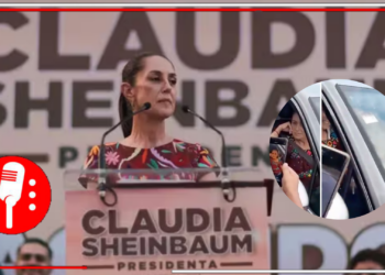 Extraño encuentro durante su gira de campaña, ¿montaje de Latinus?: En un encuentro presenciado únicamente por Latinus, hombres encapuchados retienen momentáneamente a Claudia Sheinbaum en Chiapas. La cantidata descarta que sean miembros del crimen organizado