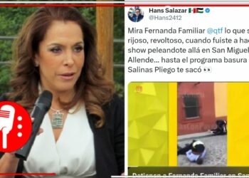 Fernanda Familiar se ataca por campamento pro Palestina en la UNAN y llama a los estudiantes “rijosos y vandálicos”; en redes le recuerdan cuando presuntamente ebria, armó un escándalo en San Miguel de Allende
