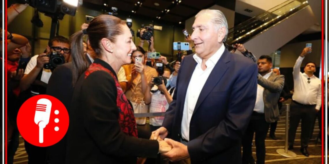 Claudia Sheinbaum y Adán Augusto López Hernández. Foto: @adan_augusto/X