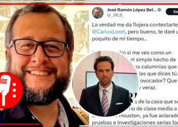 Provocador es que te creas periodista serio y veraz: Joseá Ramón López Beltrán responde a los montajes de Carlos Loret de Mola y deja al expresentador de Televisa sobre la lona