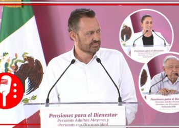 La derecha ya no tiene lugar en México: El gobernador panista Mauricio Kuri fue abucheado por miles de personas ante su pésima administración en Querétaro; AMLO y Claudia Sheinbaum salen en su rescate