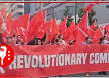 Comunistas toman las calles de Filadelfia, Estados Unidos; aseguran buscar reorganizar a la sociedad y reivindicar el poder político y económico