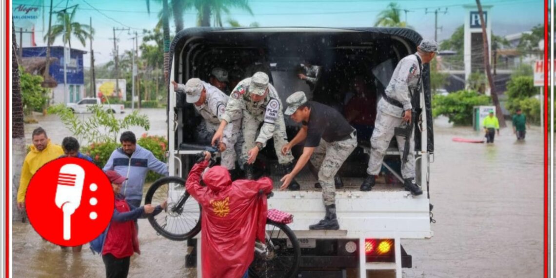 Sedena y Guardia Nacional atienden a damnificados en albergues de Acapulco tras el paso de “John”