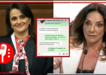 Exhiben presunta conversación entre la periodista Lourdes Mendoza y la ministra Margarita Ríos Farjat