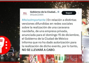 No se llevará a cabo la “Caravana Navideña Coca Cola”, advierte Gobierno de la CDMX