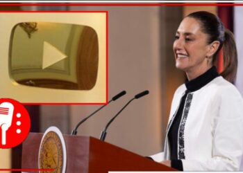Presienta Sheinbaum muy cerca de conseguir el botón dorado en YouTube