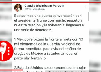 Claudia Sheinbaum sostiene comunicación con Trump: posibles aranceles contra México se posponen por un mes