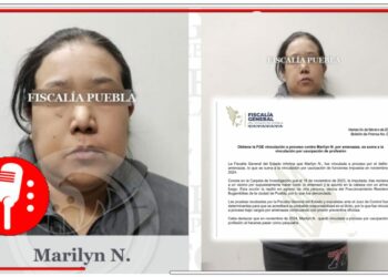 Fiscalía de Puebla vincula a proceso a Marilyn N. por amenazas; continúa proceso por usurpación de profesión