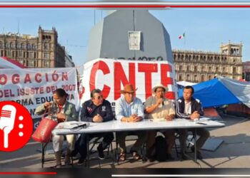 La CNTE se queda en el Zócalo