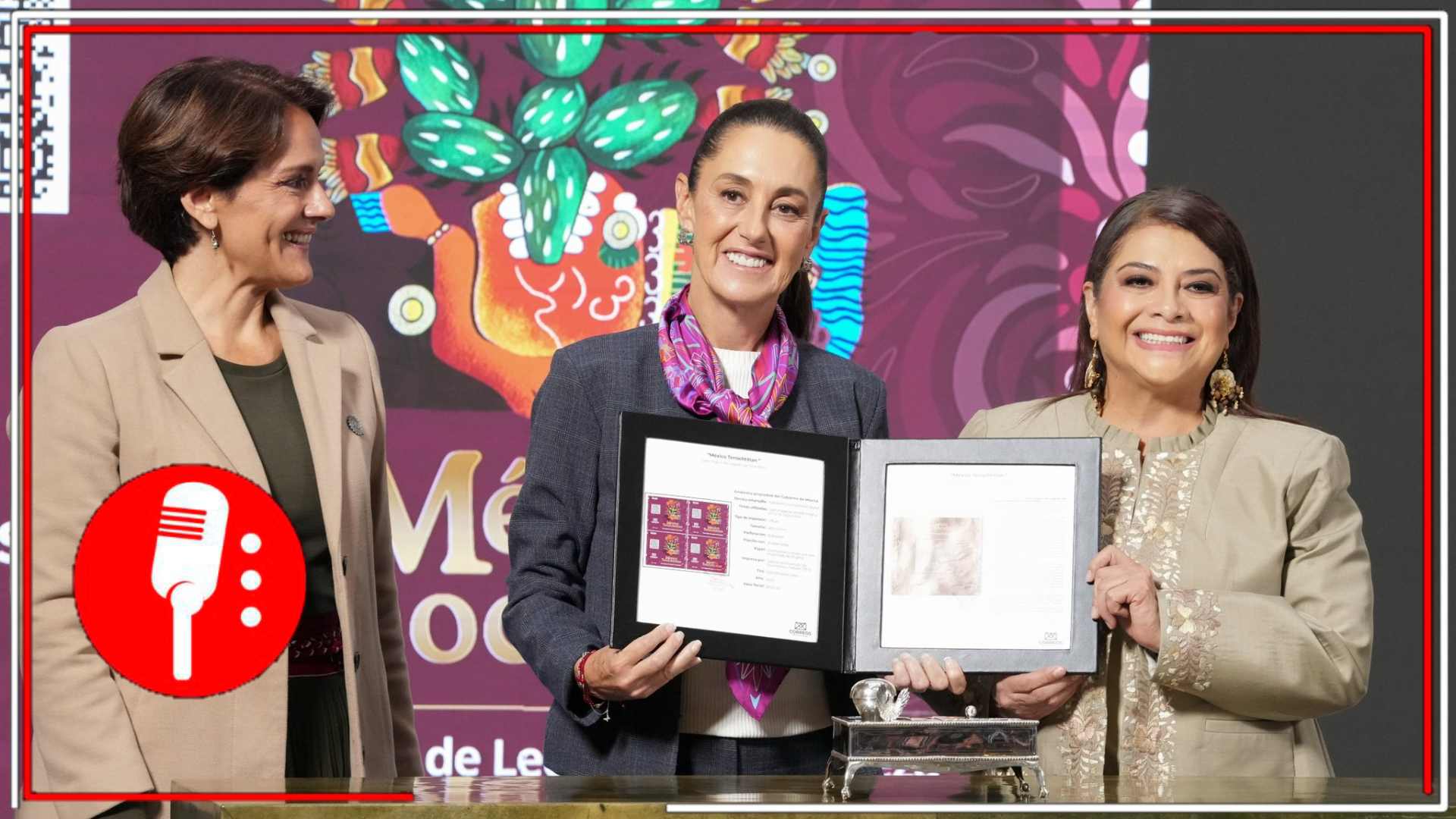 Presentan timbre postal por los 700 años de México-Tenochtitlan: memoria, historia y orgullo nacional