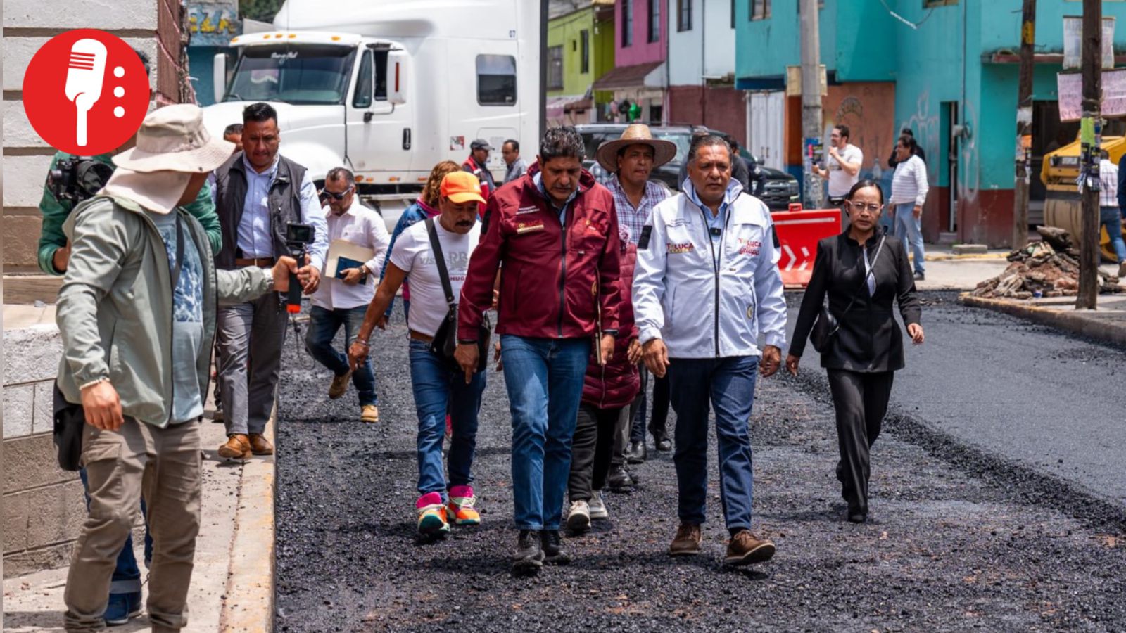 Avanza reconstrucción de la vía Agustín Millán, en San Pedro Totoltepec