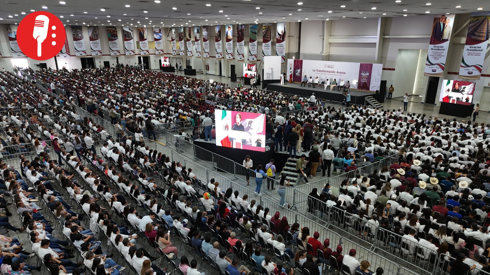 Sheinbaum reúne a más de 150 mil personas en su primera gira nacional de rendición de cuentas
