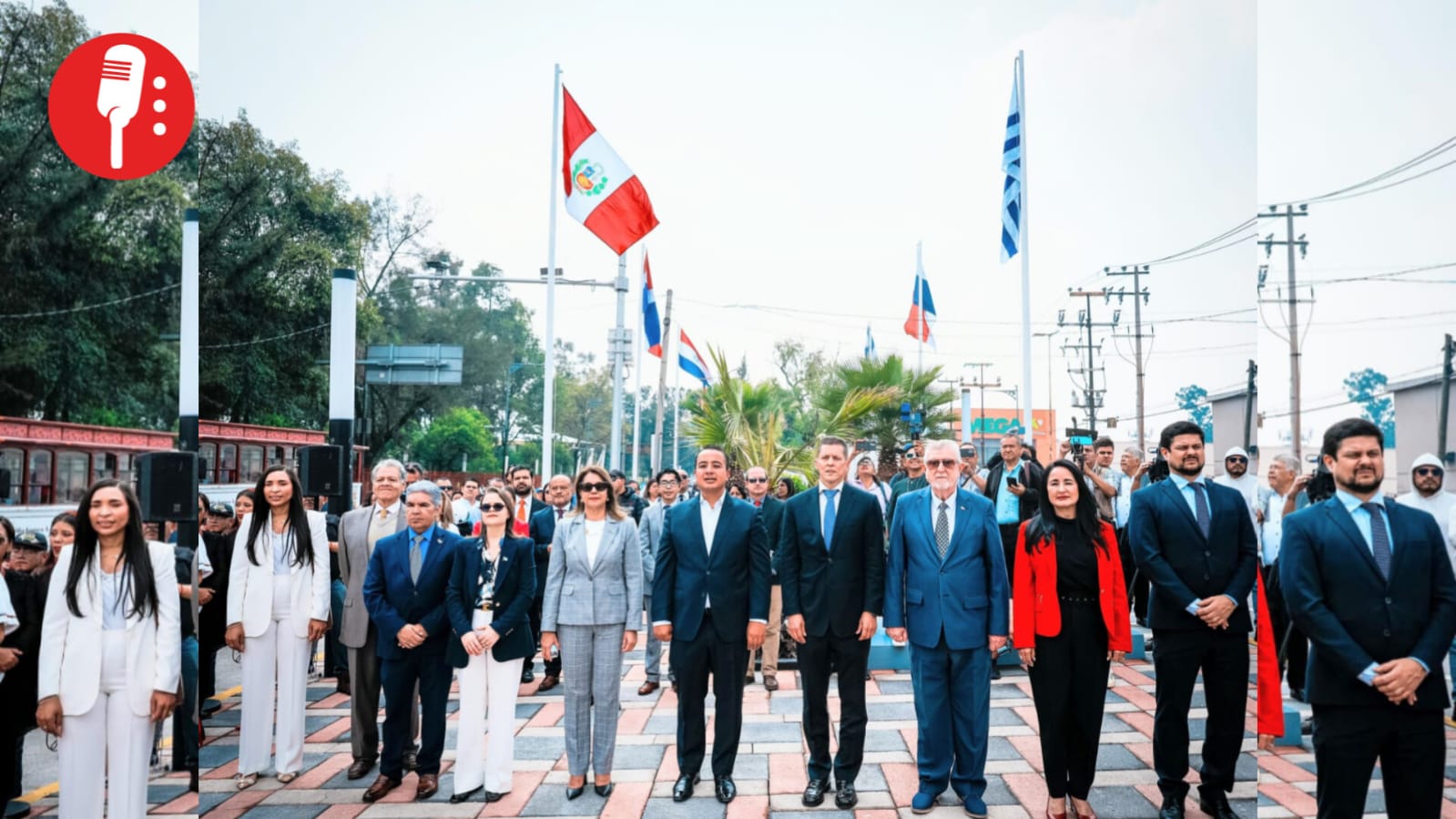 Se izan las banderas de Sudamérica en un rincón capitalino