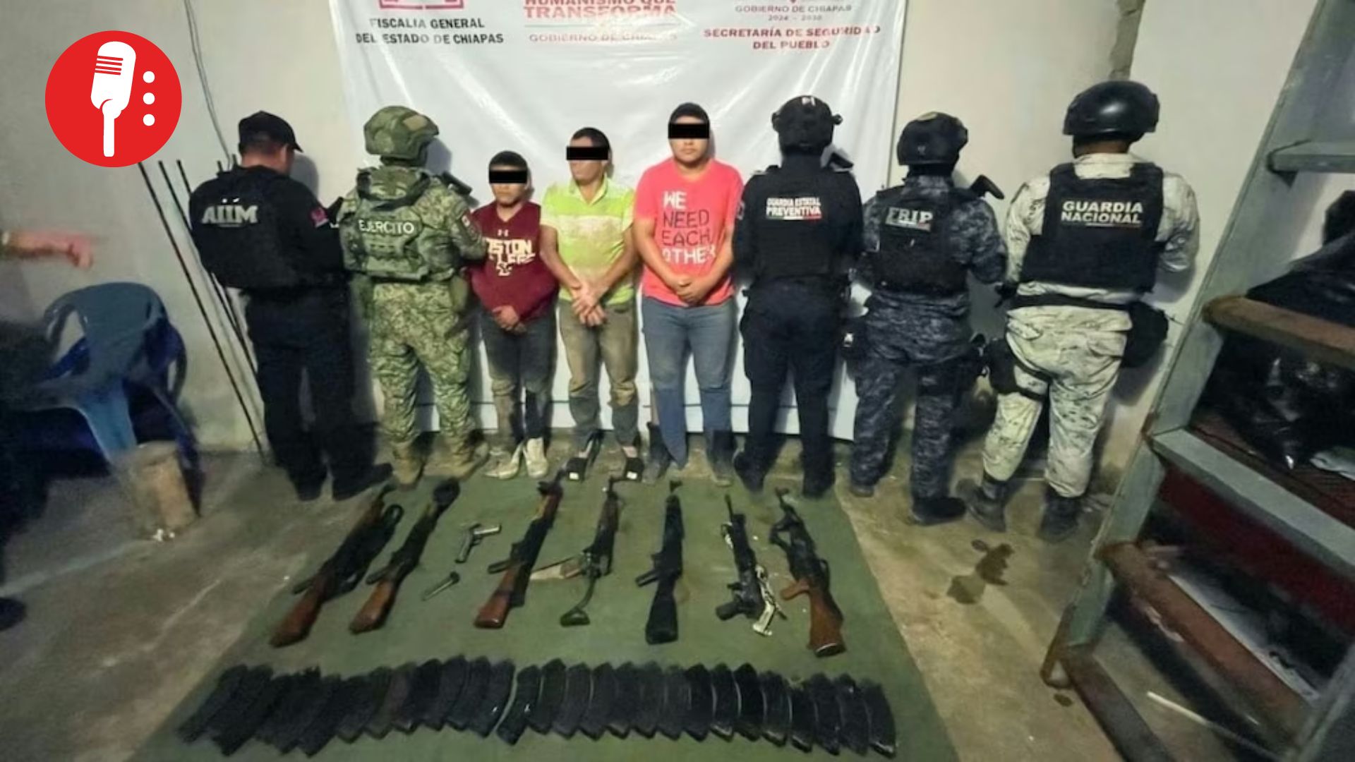 Cae célula del Cártel de Sinaloa en Chiapas tras fuerte enfrentamiento armado