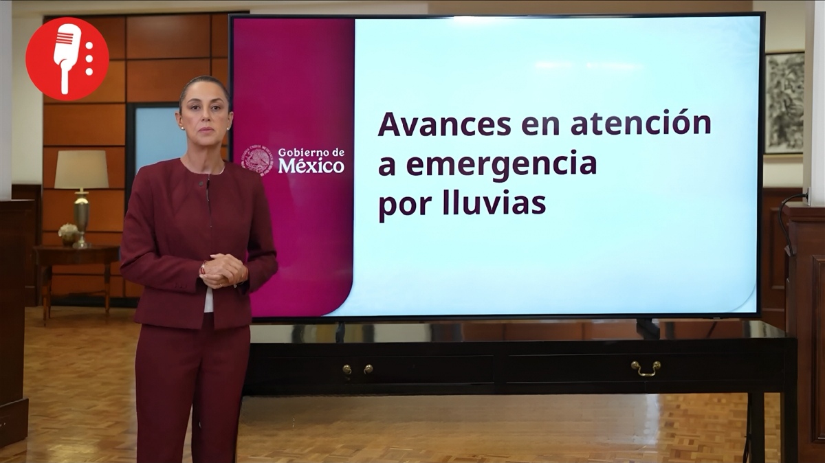 Sheinbaum presentó avances en la atención a los damnificados por las lluvias