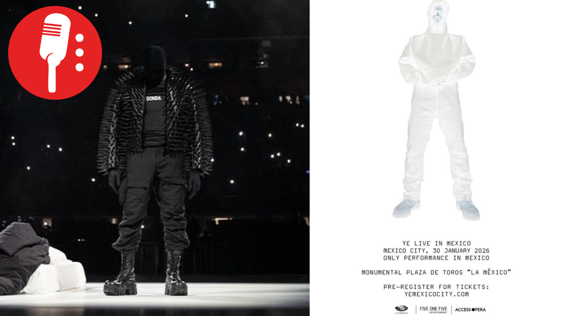 Kanye West regresa a México tras 17 años: se presentará en la Plaza de Toros en 2026