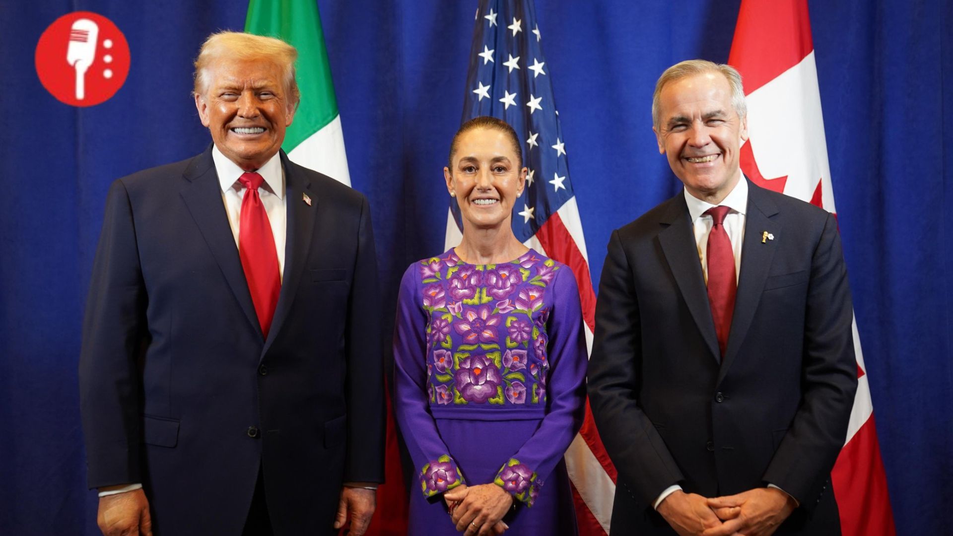 Sheinbaum, Trump y Carney se reúnen por tres horas en Washington