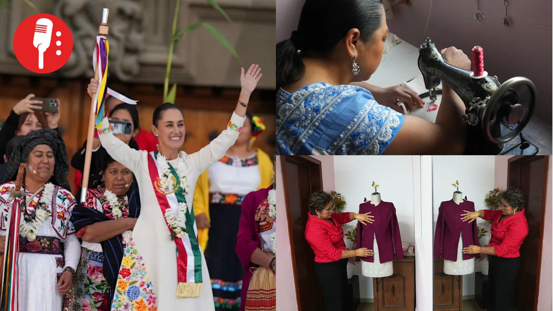 Artesanas indígenas dan identidad al estilo de Claudia Sheinbaum