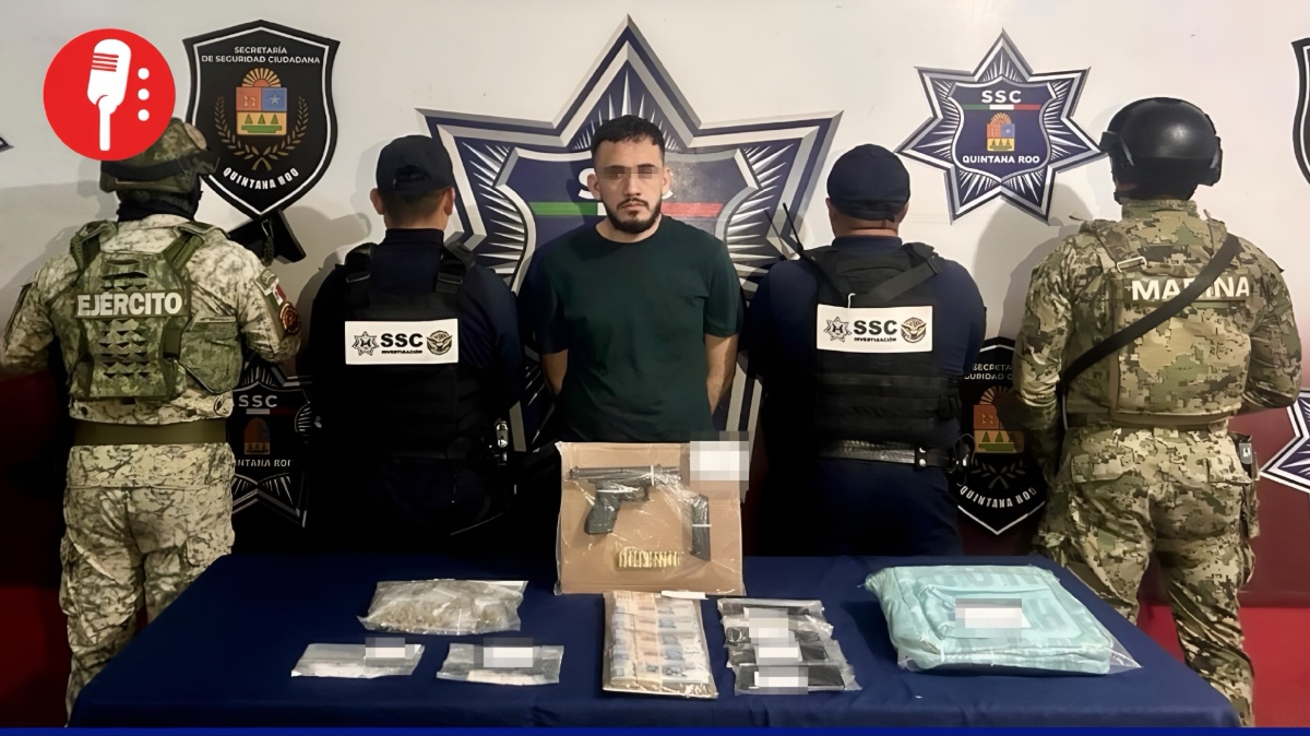 Detenido “El Danone”, jefe del CJNG en Tulum
