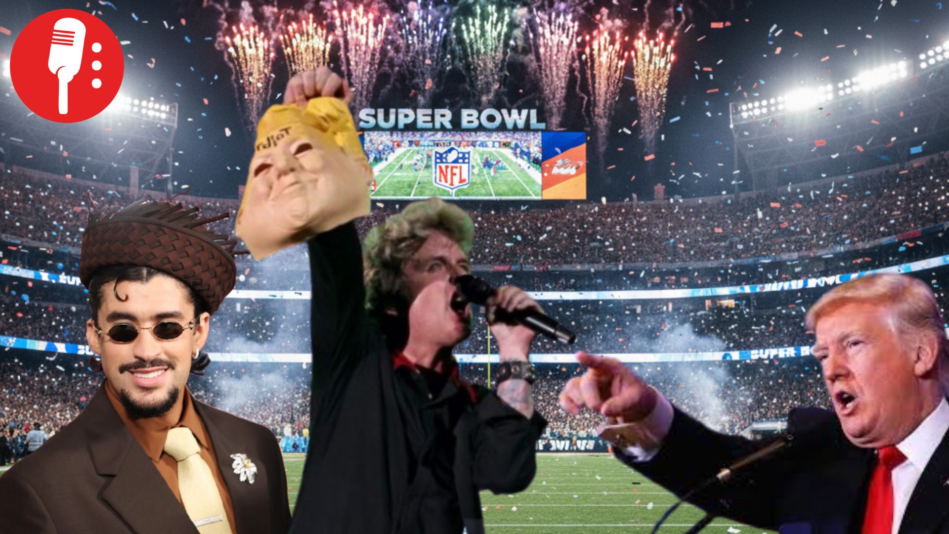 Trump se borra del Super Bowl mientras la música le responde desde el escenario