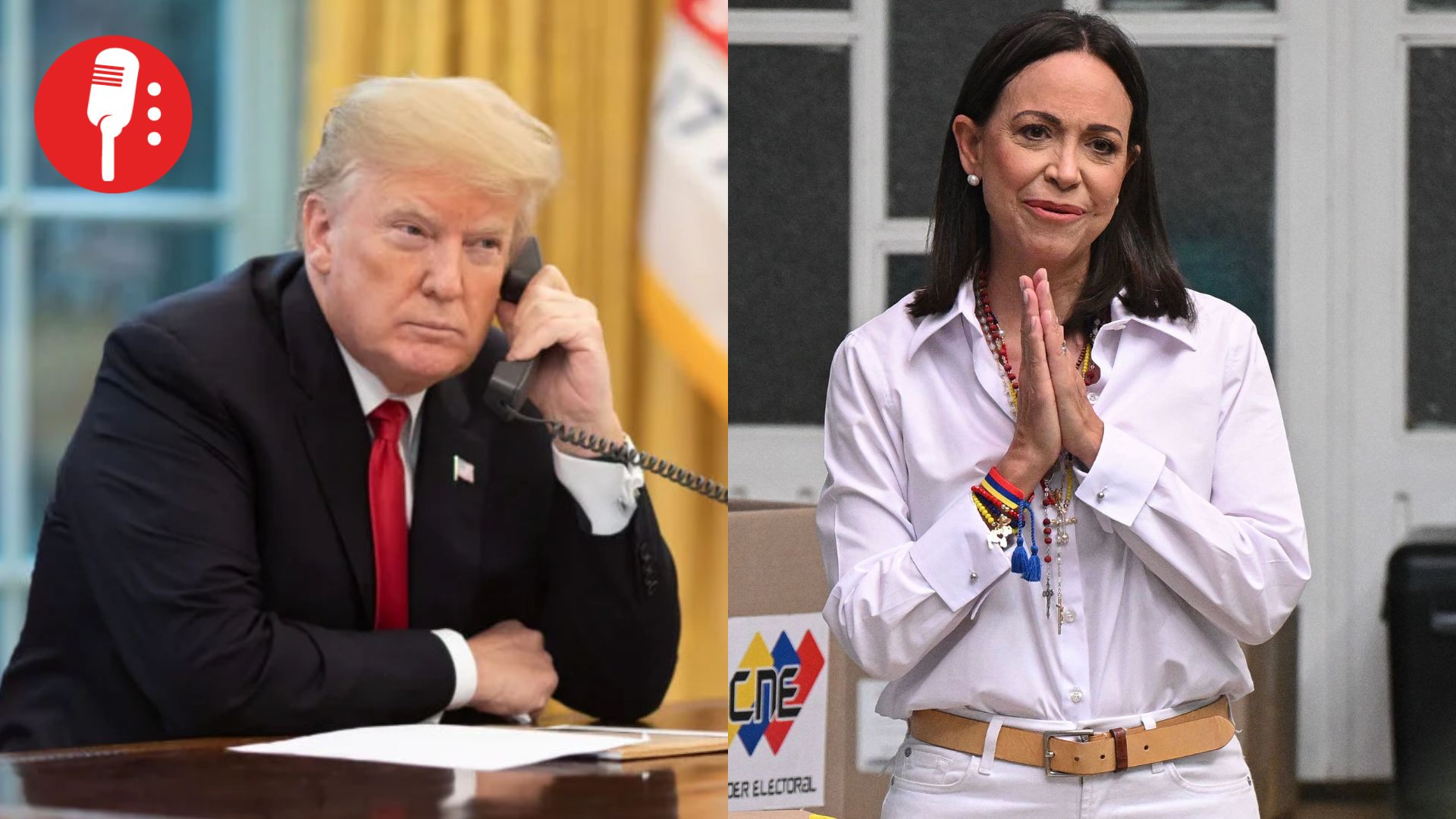 Trump anuncia visita de María Corina Machado a Washington y endurece discurso contra Maduro