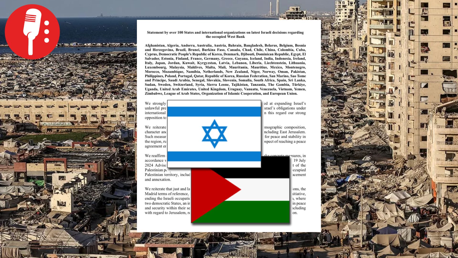 Más de 100 países condenan medidas unilaterales de Israel y rechazan anexión en Cisjordania